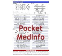 Medinfo - Pocket Medical Reference, Lab Values, History and Physical Exam, NCLEX, USMLE, NAPLEX (Laminated)