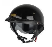 Medio Cascos De Moto Rétro Casque De Moto Élégant Et Tendance Casque De Moto À Face Ouverte Plusieurs Couleurs Disponibles Hombres Y Mujeres G,XXL=(65-66CM)