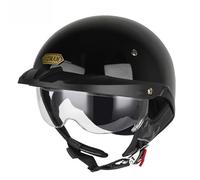 Medio Cascos De Moto Rétro Casque De Moto Élégant Et Tendance Casque De Moto À Face Ouverte Plusieurs Couleurs Disponibles Hombres Y Mujeres C,XL=(61-62CM)