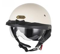 Medio Cascos De Moto Rétro Casque De Moto Élégant Et Tendance Casque De Moto À Face Ouverte Plusieurs Couleurs Disponibles Hombres Y Mujeres D,XL=(61-62CM)