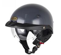 Medio Cascos De Moto Rétro Casque De Moto Élégant Et Tendance Casque De Moto À Face Ouverte Plusieurs Couleurs Disponibles Hombres Y Mujeres B,XL=(61-62CM)