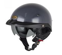 Medio Cascos De Moto Rétro Casque De Moto Élégant Et Tendance Casque De Moto À Face Ouverte Plusieurs Couleurs Disponibles Hombres Y Mujeres E,M=(57-58CM)