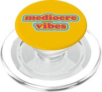 Mediocre Vibes Vintage Groovy Coloré Rétro Fun PopSockets PopGrip pour MagSafe