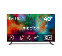 MEDION 100.3 cm 40" Téléviseur Full HD Triple Tuner DVB-T2 HD DVB-C DVB-S2 2X HDMI USB minuterie Veille Lecteur multimédia VESA CI+, MD840002