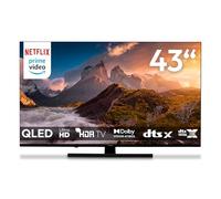 MEDION 108 cm (43") 4K UHD QLED Smart TV - MD843700 | HDR10, Compatible avec Google TV, Netflix, Prime Video, Wi-Fi, DVB-T2/C/S2, HEVC Main 10