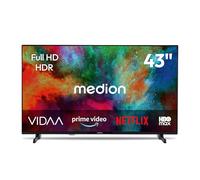 MEDION TV 43 Pouces Full HD (108 cm) Television (Smart TV, HDR, VIDAA Store, Prime Video, Disney+, DAZN, Paramount+, HbbTV, PVR, Bluetooth, MD 843101)
