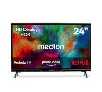MEDION 59,8 cm (24") HD LED Android Smart TV - MD824100 | HDR, Wi-Fi, Bluetooth, PVR, DVB-T2/C/S2, HEVC Main 10