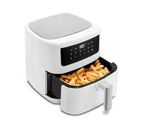 MEDION Air Fryer P10 XL Duo (Double résistance, distribue la chaleur uniformément, capacité 6,8 L XXL, 2150 W, 9 programmes automatiques, ecran tactile digital, MD11750) blanc