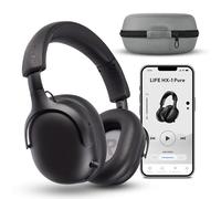 MEDION Casque Over Ear HX-1 Pure (Bluetooth, sans Fil, Jusqu’à 100 h d’autonomie, Protection Anti-éclaboussures IPX4), Noir