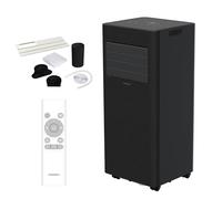 MEDION Climatiseur Mobile avec tuyau d’évacuation E902-9.000 BTU, mobile, incl. kit fenêtre, jusqu’à 32m², 3en1 refroidir déshumidifier ventiler, oscillation auto, mode nuit, MD100137)