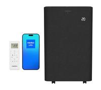 MEDION Climatiseur Mobile Intelligent avec tuyau d’évacuation P1402 (14000 BTU, mobile, incl. kit fenêtre, jusqu’à 50m², 3en1 refroidir déshumidifier ventiler, contrôle via application et commande voc