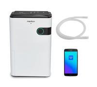 MEDION Déshumidificateur d'air avec App et commande vocale (réservoir d'eau de 5L, jusqu'à 40m², capacité de déshumidification 24L/jour, puissance max. 280W, 2 niveaux de vitesse, commande tactile, MD