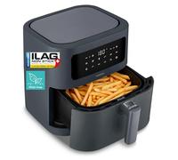 MEDION E40 XL friteuse à air chaud (5,2 L, airfryer, 2 150 W, 9 programmes automatiques, fonction four, friture sans huile, commande tactile, affichage LED), gris mat