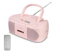 Lecteur Radio CD/Cassette Portable - MEDION MD43429 - 2x3W RMS - Télécommande - 40 présélections - Rose rose G