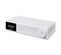 MEDION E6660 Radio de Cuisine (Dab+ Radio de Cuisine, PLL Radio FM, Bluetooth, LED Barre de lumière, sous Le comptoir, Cuisson minuterie, Affichage de l'heure) Blanc ;