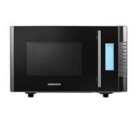MEDION Four Micro Onde 2en1 avec gril combiné (20L, 800W, 1000 W gril, 8 programmes automatiques, 5 niveaux de puissance, mode décongeler, facile à utiliser et nettoyage, MD14482) noir/argent