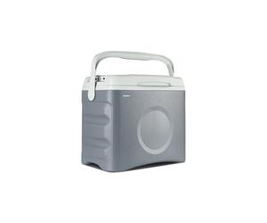 MEDION Glaciere Electrique Portable (25 L, Fonction Refroidissement et Maintien au Chaud, Alimentation 12 V Allume-Cigare, 230 V Secteur, USB, pour Voiture, Bateau et Camping, MD10735) Gris