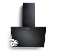 MEDION Hotte aspirante 60 cm (sans tête, verre, 3 vitesses, filtre à graisse en aluminium, commande gestuelle tactile, éclairage LED, MD37774) noir