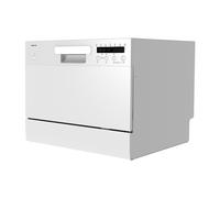 MEDION Lave-vaisselle de table DWT 60 (capacité 6 couverts, 7 programmes, affichage LED, 47 dB, MD37496), argent