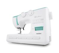 MEDION Machine à coudre à bras libre SM60 (60 watts, 60 modèles de points différents avec boutonnières, lumière de couture LED, enfileur automatique, bouton de marche arrière, coupe-fil, MD10689)