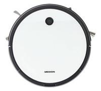 MEDION MD 19601 - Robot Aspirateur - avec fonction de nettoyage - Contrôle de l'application/Alexa - Navigation intelligente - Blanc Blanc G