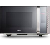 MEDION Micro-ondes 3 en 1 avec gril et air chaud, puissance 800 Watt, puissance 1200 Watt gril supérieur/air chaud, 23L, MD17495, argenté