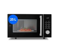 MEDION Micro-ondes avec fonction grill et friteuse à air chaud (25 litres, 900 watts, grill 1 500 watts, fonction air chaud 1 500 watts, 11 programmes, 10 niveaux de puissance, MD12231) gris clair [MO