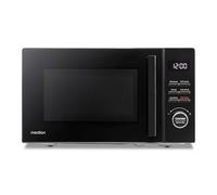 MEDION Micro-ondes avec gril (20 litres, 800 watts de puissance micro-ondes et 1000 watts de puissance gril, 9 programmes automatiques, 5 niveaux de puissance, minuterie 95 minutes, plateau tournant,