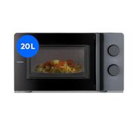 MEDION Micro-ondes compact MD12211 (20 L, 700 W, 5 niveaux, décongélation, minuterie, gain de place) [MODÈLE 2025]