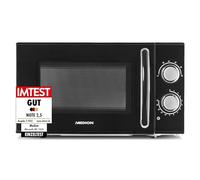 MEDION Micro-ondes, puissance env. 700 watts, capacité env. 17 litres, 6 niveaux, fonction décongélation, MD 15644, noir