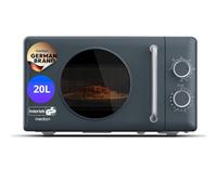 MEDION Micro-ondes rétro avec gril - 20 L - gris foncé