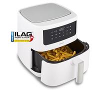 MEDION P10 XL Friteuse à air chaud (6,8 L XXL, Airfryer, 2.150 W, double résistance inox, alarme de secouage, 9 programmes, écran LED tactile) mat