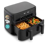 MEDION P25 XXL Flex M Air Fryer double zone noir | 10,8 L, compartiment flexible, 2 zones indépendantes, 10 programmes, 3040 W, fenêtre, ILAG sans PFAS - MD100057