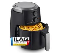 Friteuse à air chaud - MEDION - MD13020 - Airfryer - 1500 watts - Minuterie 60 min - Jusqu'à 200°C - 4,7 L - Noir