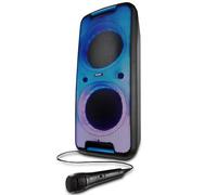 MEDION P61080 Enceinte Bluetooth puissante (Portables, avec Microphone, karaoké, Batterie, True Wireless stéréo, 2X 450 Watts, LED de Couleur, 2X USB, 2X AUX)