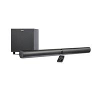 MEDION P64150 2in1 Convertible Bluetooth TV Soundbar with Subwoofer sans Fil (Barre de Son 2.1, 2 x 30 Watts, 60 Watts subwoofer, Montage Mural, HDMI Arc avec ECC, AUX, entrée Optique)