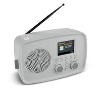 MEDION Radio Dab+ avec Bluetooth DRE-1 (Dab Plus, Radio FM, Protection Anti-Gouttes, antenne télescopique, réveil, Fonction Snooze, variateur d’Affichage, système d’Alerte d’Urgence ASA), Gris