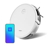 MEDION Robot aspirateur avec Navigation Intelligente S35 (Commande par app et vocale, Puissance d'aspiration de 4000Pa, Navigation gyroscopique en Lignes S systématiques, détection de Tapis, capteurs