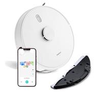 MEDION Robot aspirateur avec Navigation Laser et Fonction Balayage X41 SW (Puissance d'aspiration élevée 8000Pa, aspirateur Robot 2en1, cartographie précise, Zones Go & No Go, Plusieurs étages)