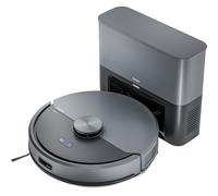 MEDION Robot aspirateur avec Station et Fonction serpillère X22 SW+ (Navigation Laser, 5.000 Pa, 2-en-1, cartographie précise, Zones interdites, étages, MD 100021) Bleu