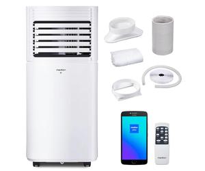 MEDION Smart Climatiseur Mobile P901 (9000 BTU, 3-en-1, Refroidir, Déshumidification, Ventilation, jusqu'à 32m², kit de joint de fenêtre, mode sommeil, contrôle Wifi, Télécommande, Écran, MD 37732)