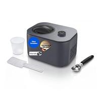 MEDION Sorbetière, Capacité pour 1 L de glace, Sans pré-refroidissement, Écran LED avec commande tactile, Bac à glace en aluminium amovible, Adaptée pour glace, yaourt et slush
