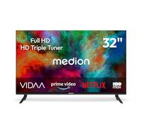 MEDION Téléviseur Full HD 80 cm (32 Pouces) (Smart TV, VIDAA Store, Prime Video, Disney+, DAZN, Paramount+, HbbTV, PVR, HDR, Triple Tuner, MD 832102)