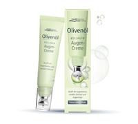 medipharma cosmetics Crème contour des yeux au collagène à l'huile d'olive - Avec complexe actif de collagène, acide hyaluronique, huile d'olive, panthénol et caféine - Applicateur métallique