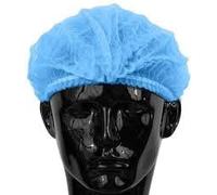 Mediprotec® | Charlotte Cheveux Bleue Jetable | Lot de 500 Charlottes Médicales | Polypropylène Non Tissé Sans Latex | Diamètre 48 cm | Clip Accordéon | Protections Médicales - Usines - Alimentaires