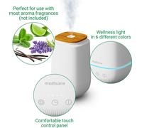 medisana AD 650 Aroma Diffusor Diffuseur de parfum d'ambiance avec changement de couleur LED en 6 couleurs