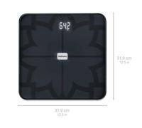 Medisana Balance d'analyse corporelle BS 450 - numérique, Bluetooth, 180 kg, noir, capteurs ITO