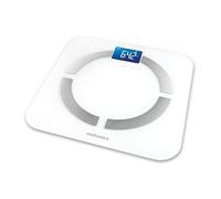 medisana BS 430 Balance d'analyse corporelle digitale, pèse-personne avec app, balance de graisse corporelle, mesurer graisse corporelle, eau corporelle, masse musculaire, poids des os, jusqu'à 180 kg
