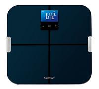 medisana BS 440 Balance d'analyse corporelle numérique, Pèse-personne avec application pratique, Mesure de la graisse corporelle, De la masse musculaire & du poids des os, Jusqu'à 180 kg, Noir