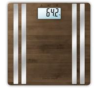 medisana BS 552 connect, pèse-personne numérique en bambou jusqu'à 180 kg pour mesurer la graisse corporelle, l'eau corporelle, la masse musculaire et le poids des os, application Bluetooth
